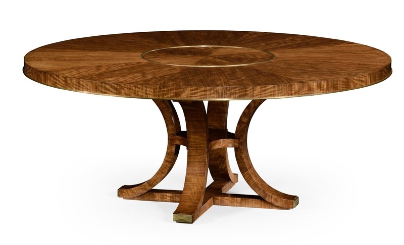 Built in Lazy Susan Round Dining Table for 10