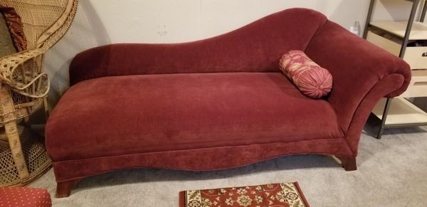 Burgundy chaise lounge for sale in university place wa