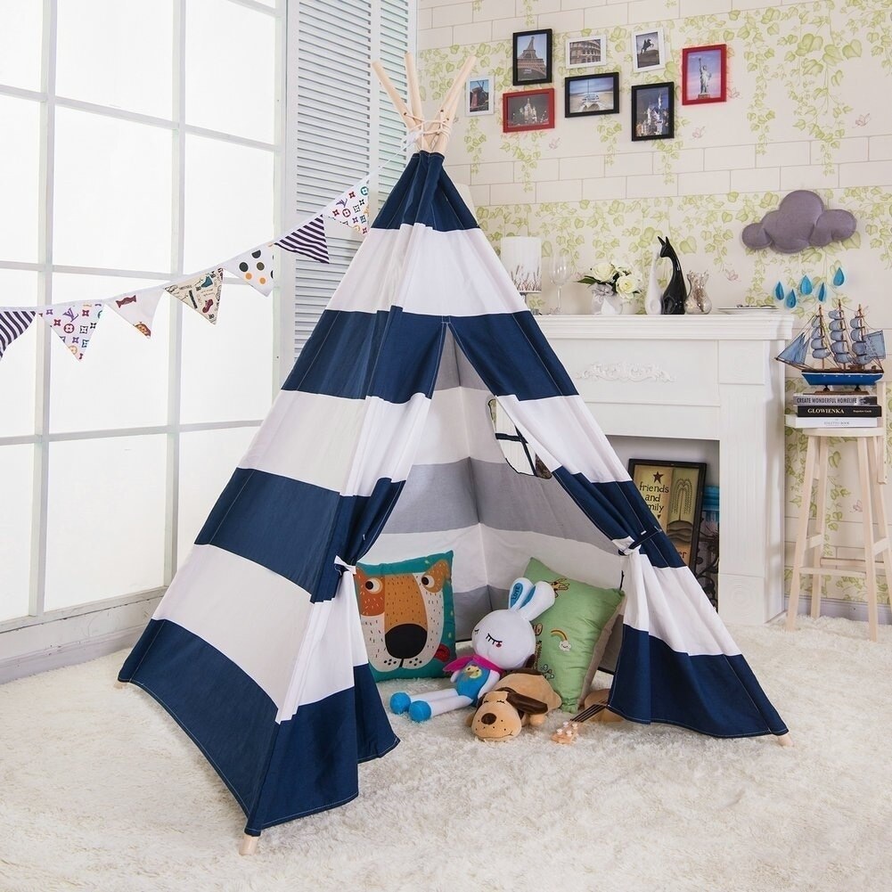 Canvas Teepee Playhouse Kit for Introvert Kids