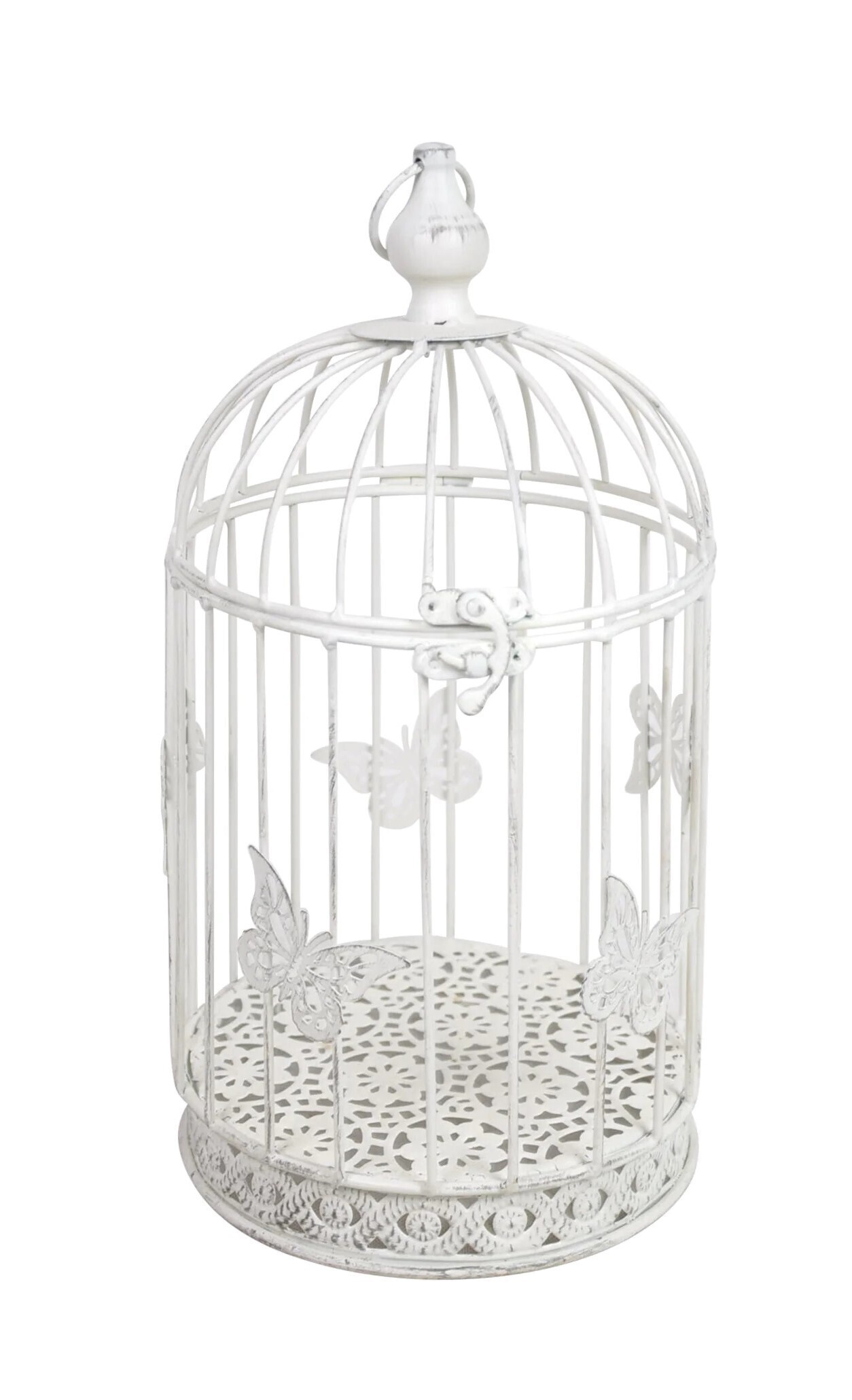 Cartrettes White Metal Bird Cage