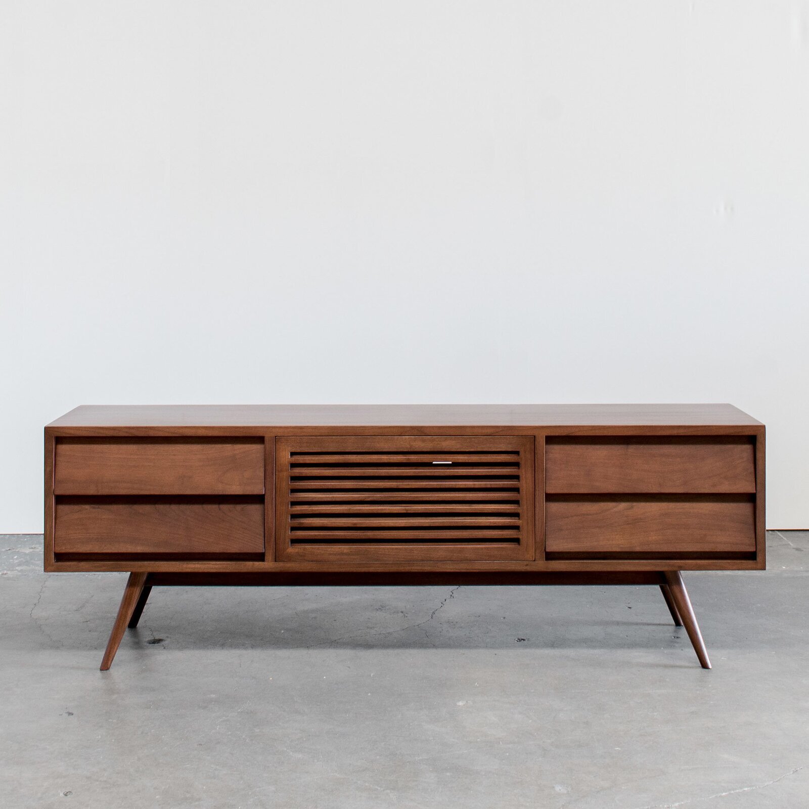 Chantrell 70” Walnut Solid Wood TV Stand