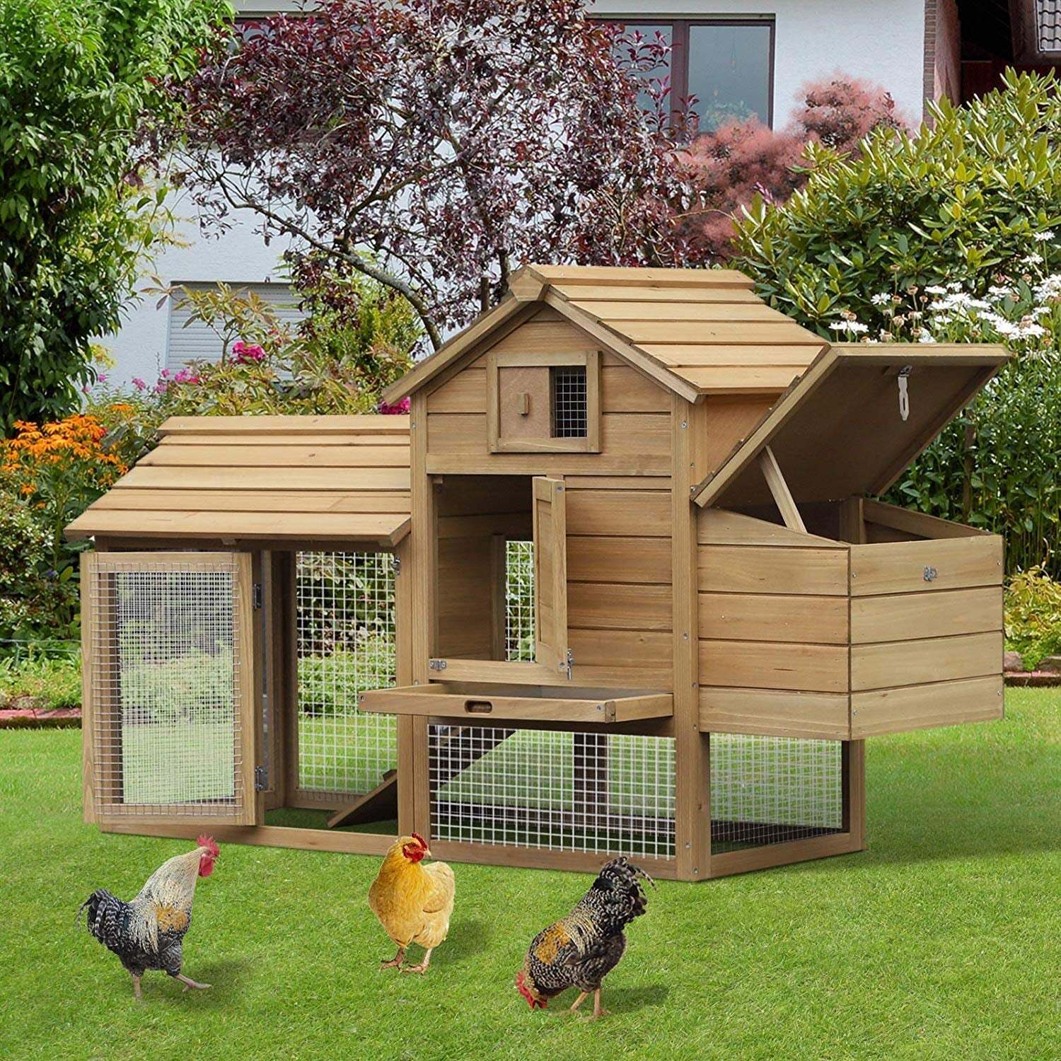 Chicken Coop Kits With Covered Run and Tray