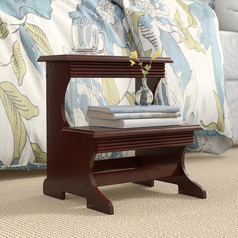 Classic Wooden Bed Step Stool