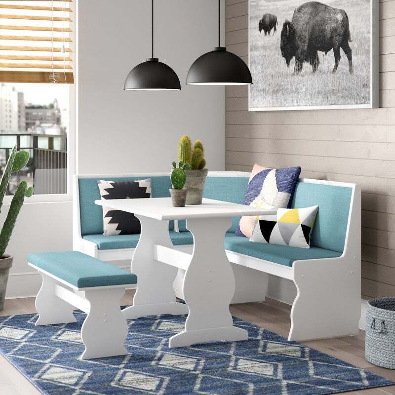 corner seater dining table