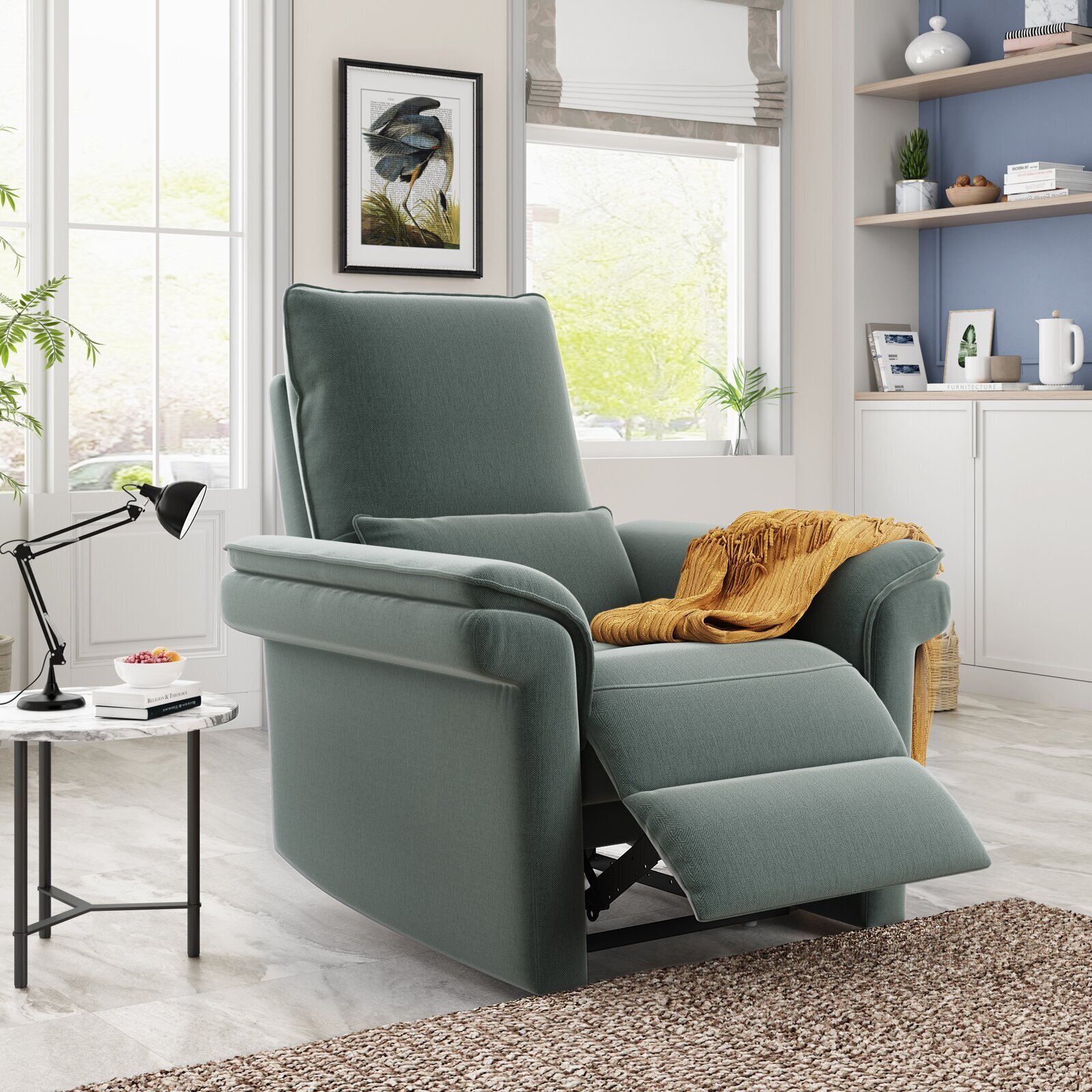 Comfortable Recliner with Padded Seats