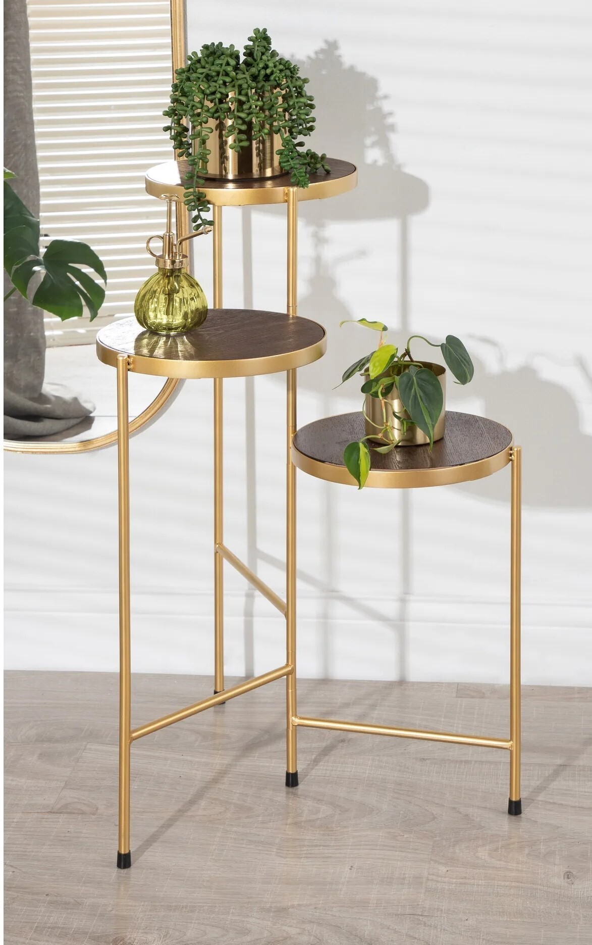 Connected Tri level Plant Table Stands
