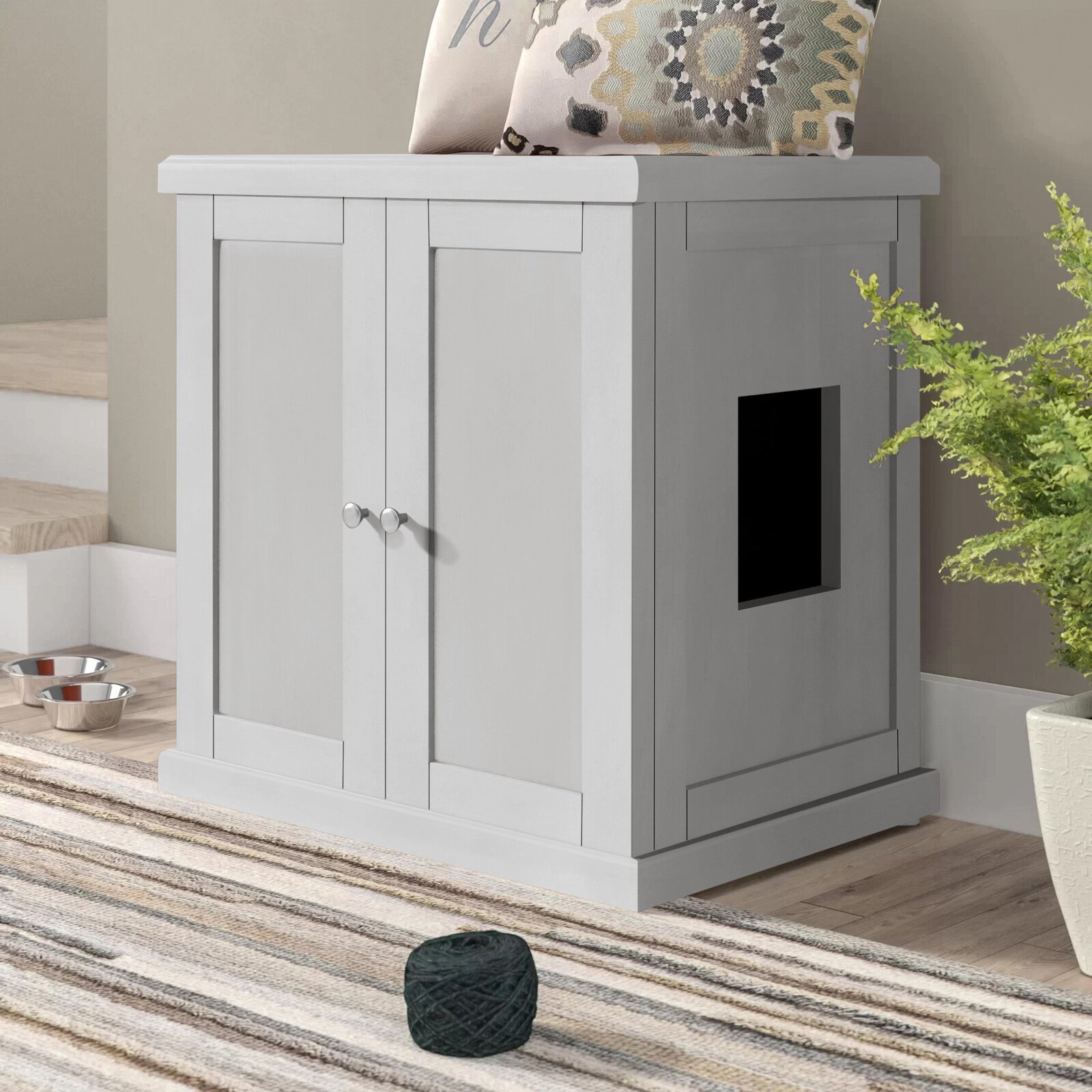 Unique cat outlet litter box furniture