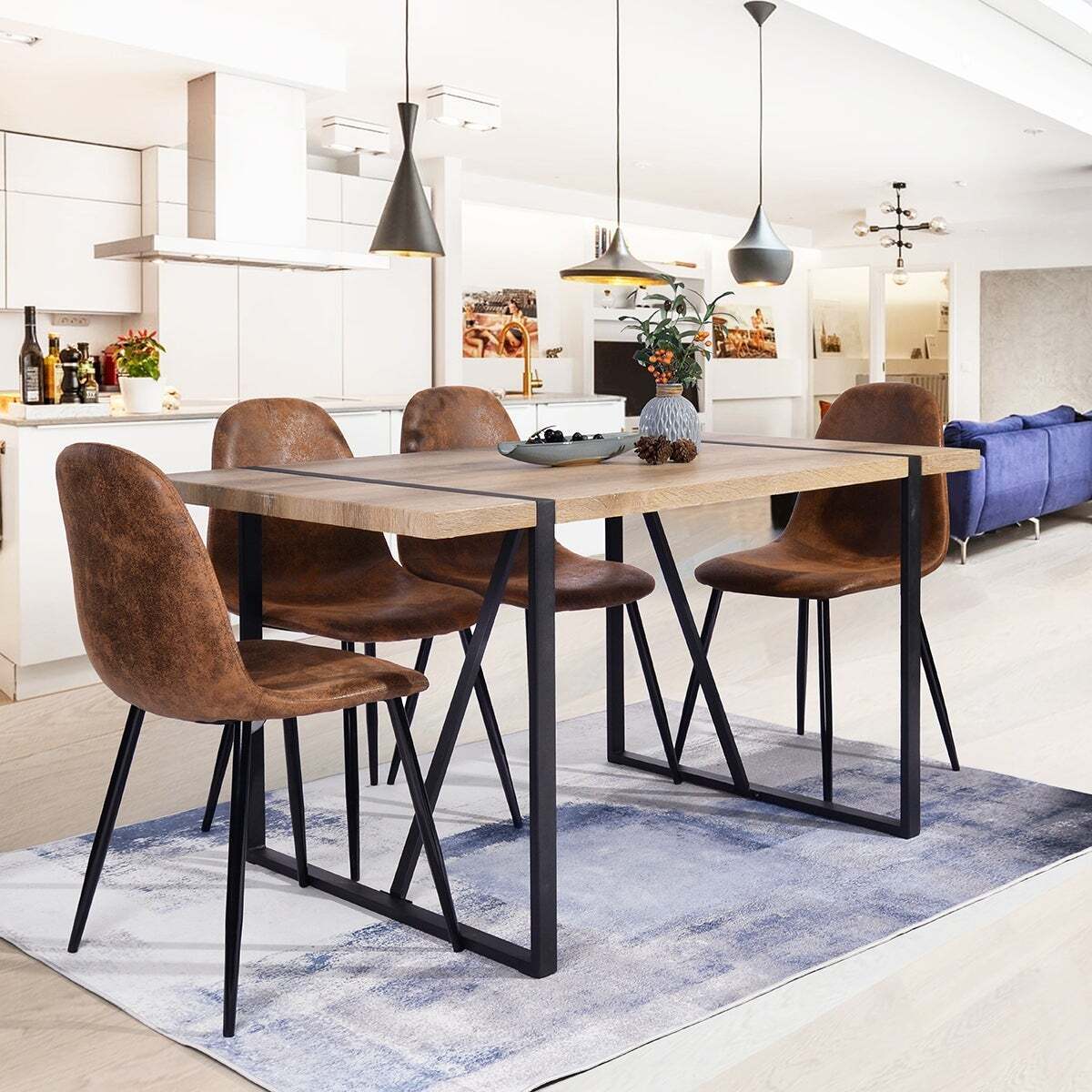 Contemporary Industrial Dining Table