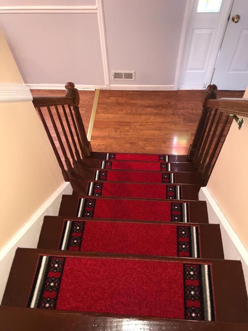 Deloney Indoor Skid Resistant Red Stair Tread
