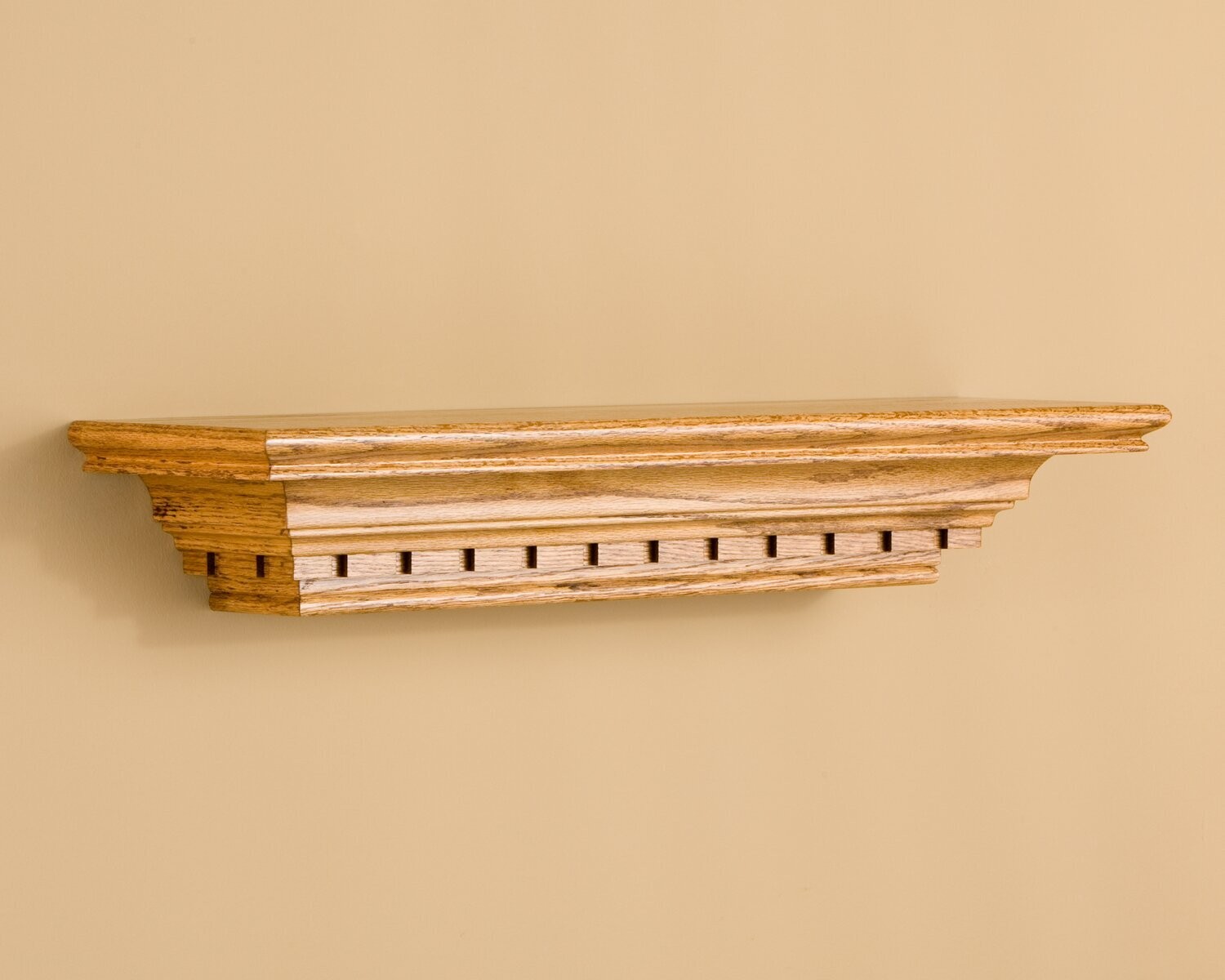 Dentil patterned Shelf Molding Mantel