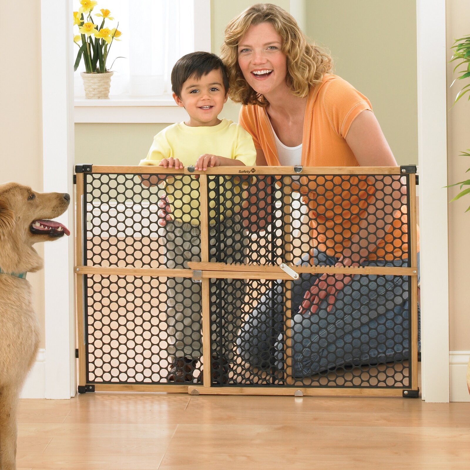 Eco Friendly Bamboo Solid Dog Gate