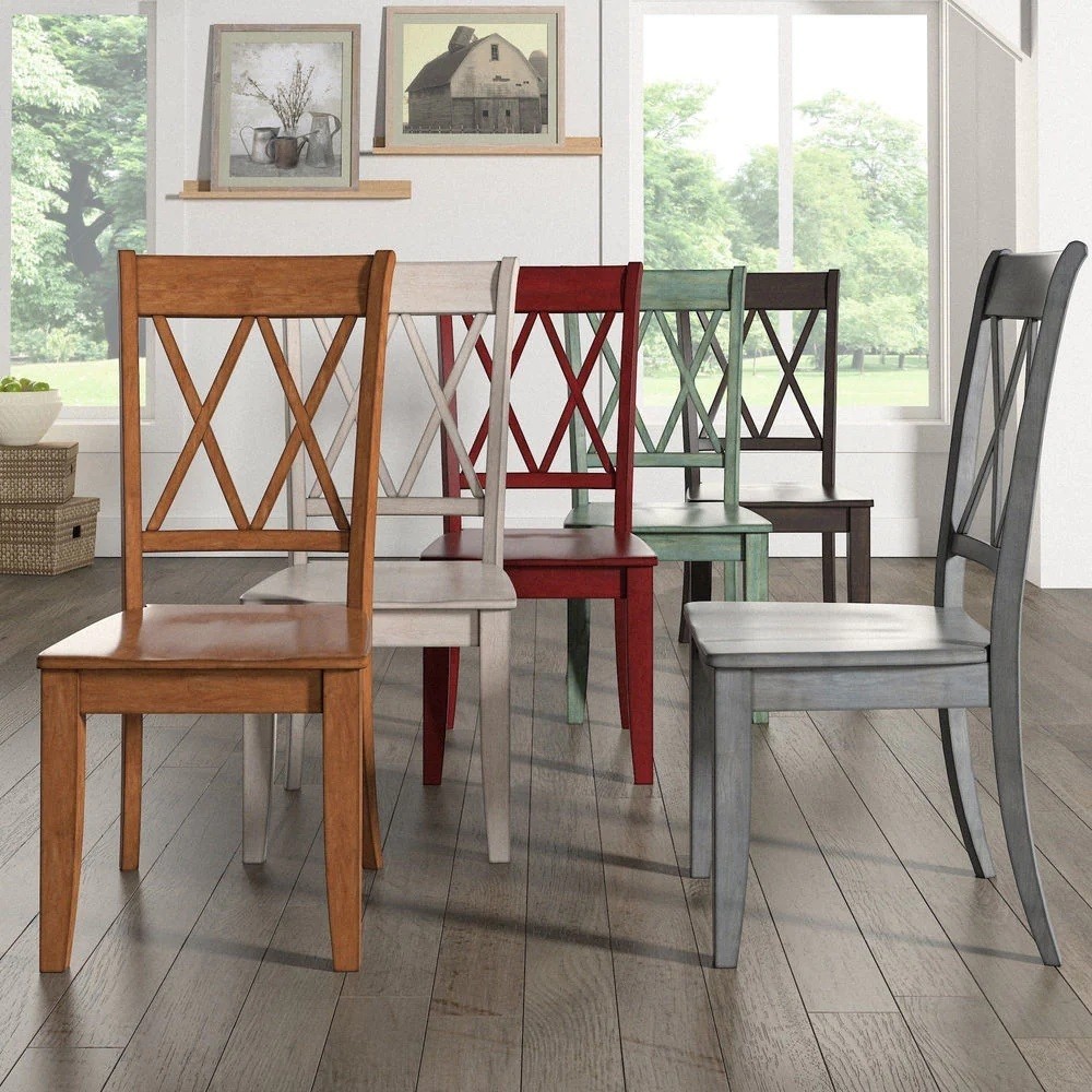 Eleanor X Back Wood Dining Chair