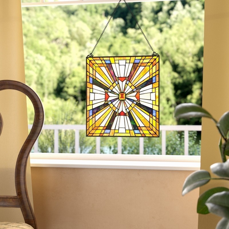 Elegant stained glass window hangings