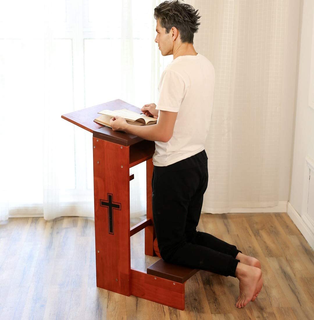 Fanwer Prayer Bench Stool Table