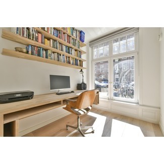 Desk with Shelves Above - Foter