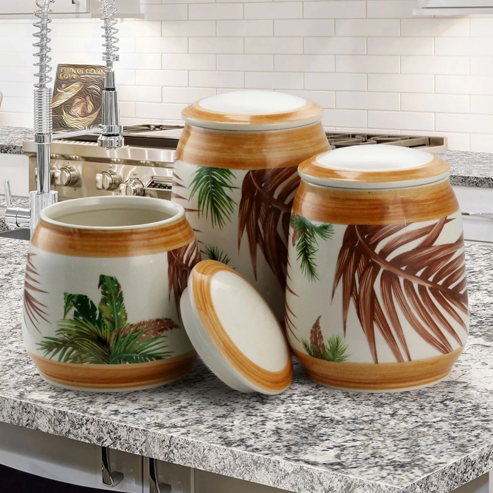 Forest designed Unique Kitchen Canisters