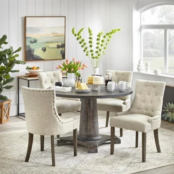 French country laminate dining table and chairs