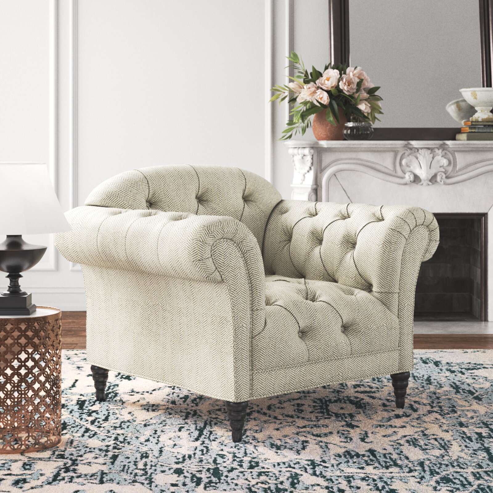 French country oversized armchair