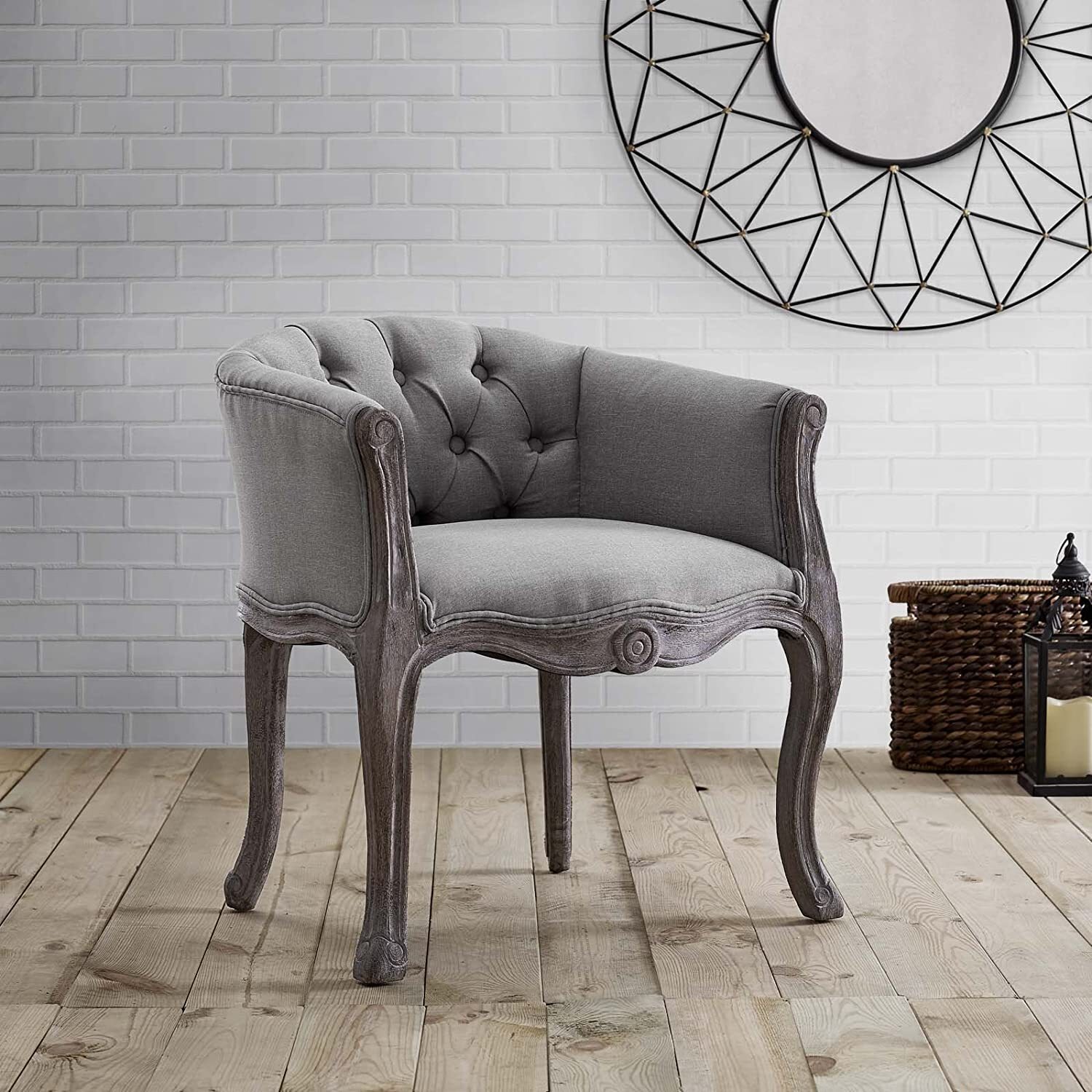 French country style chair for smaller living rooms