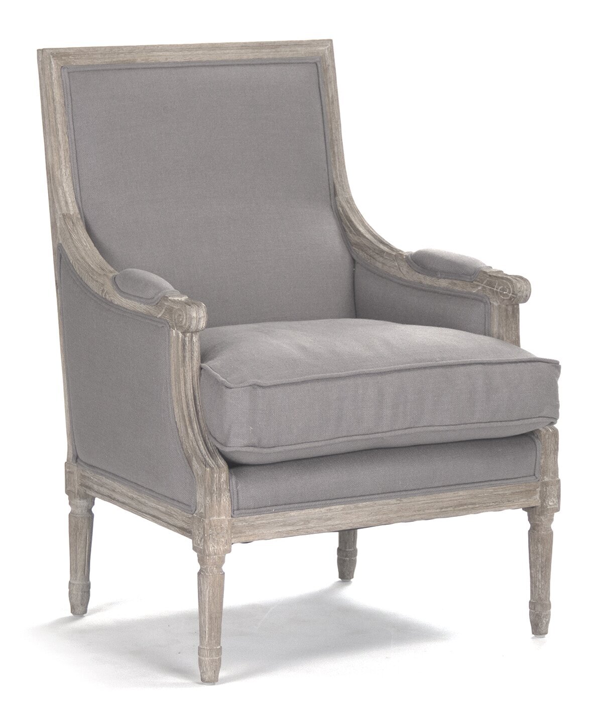 French linen armchair