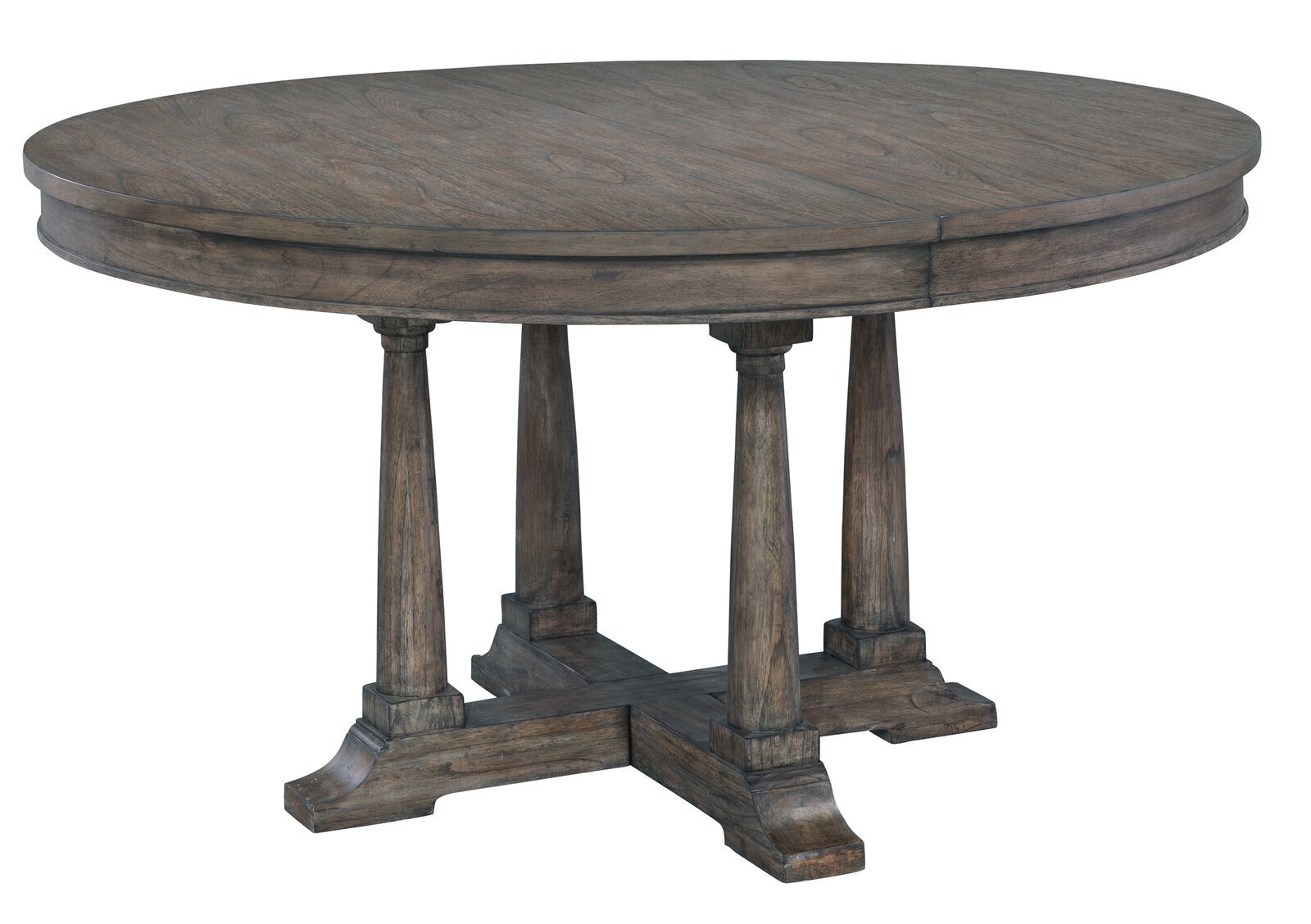 Giant Round Table With a Rustic Finish