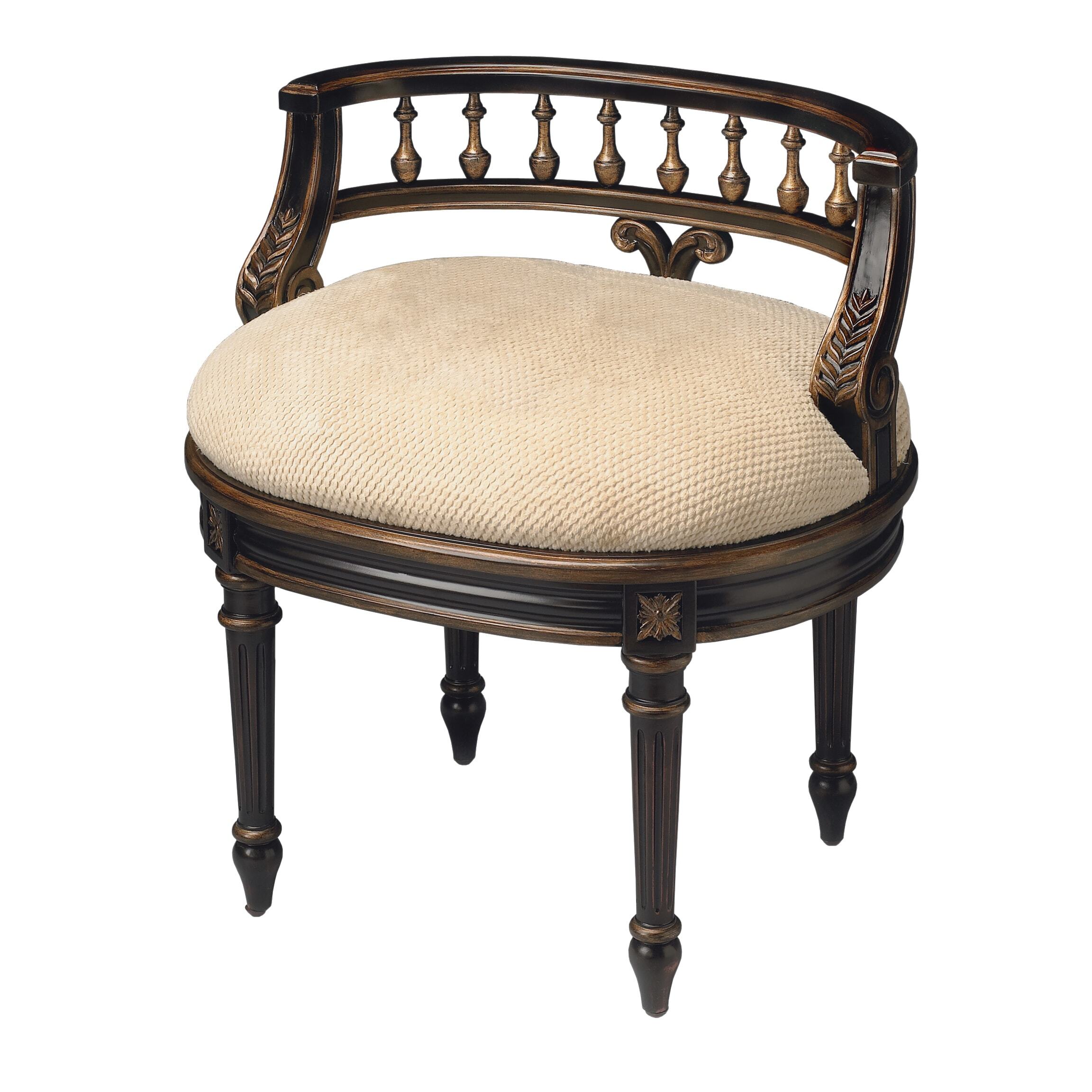 upholstered vanity chair