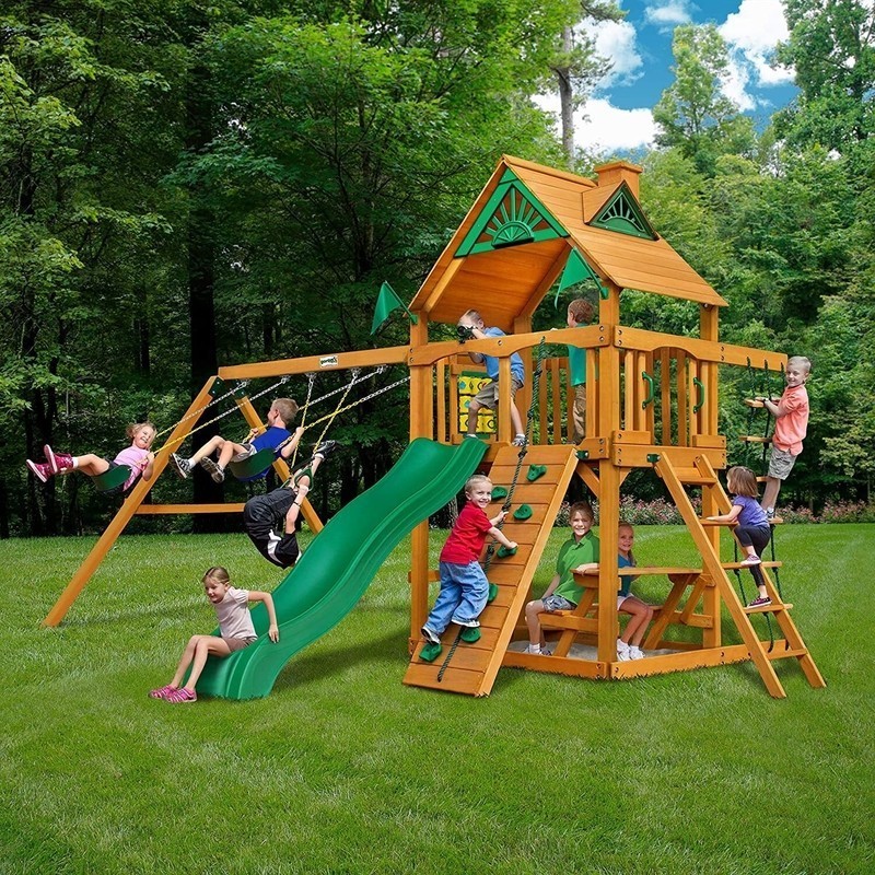 Huge Playset Outdoor Slide For Kids 