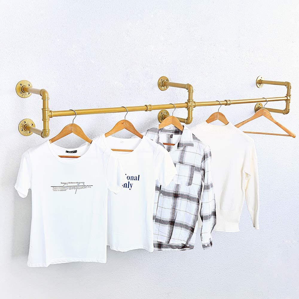 Industrial clothes hanger wall mount