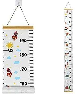 Kids growth chart nursery height charts for children wall 1