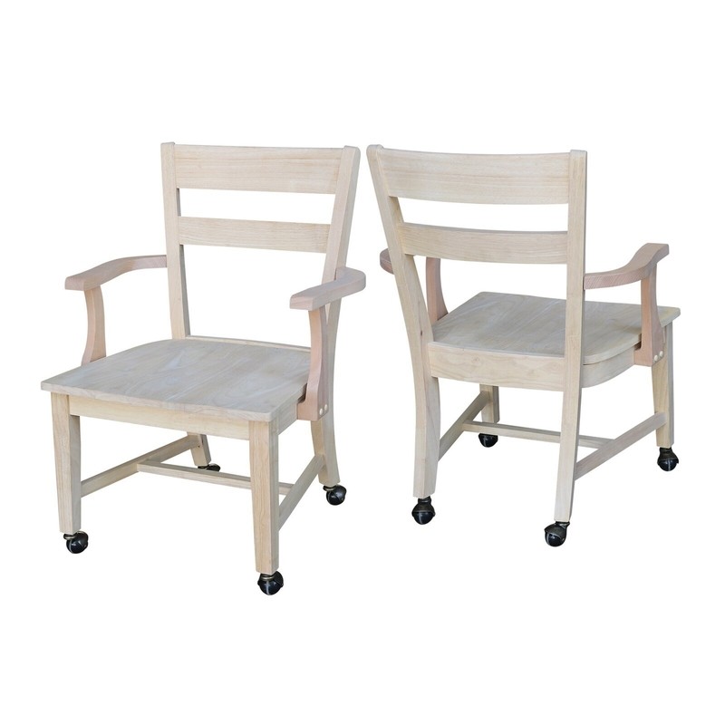 Kitchen table chairs with wheels
