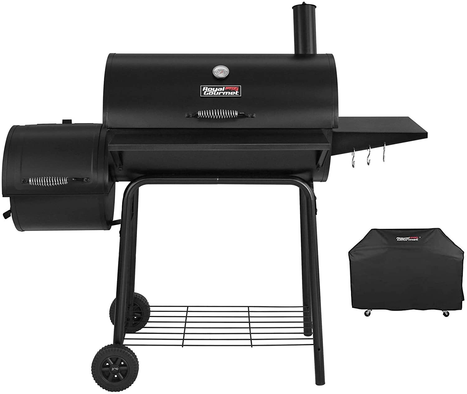 Large Charcoal BBQ with Smoker