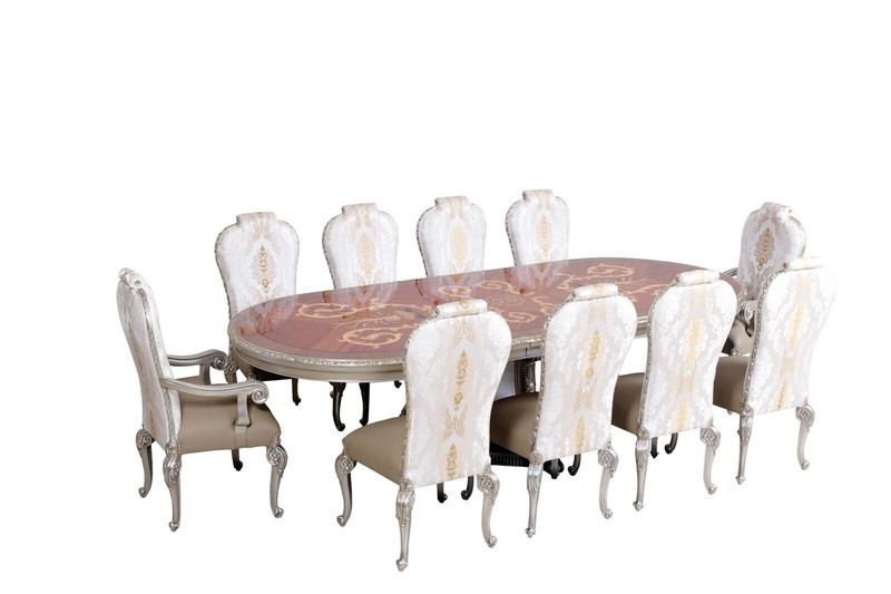 Large Dining Table to Seat 12 With a Decorative Top