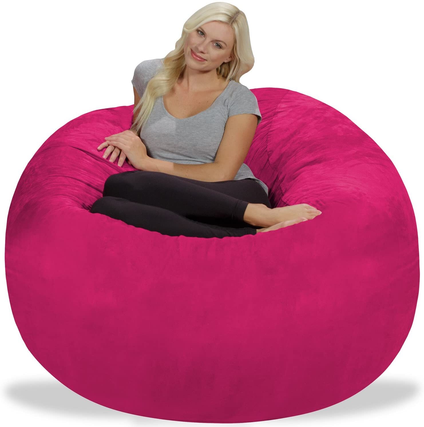 Large round chair in a bean bag style