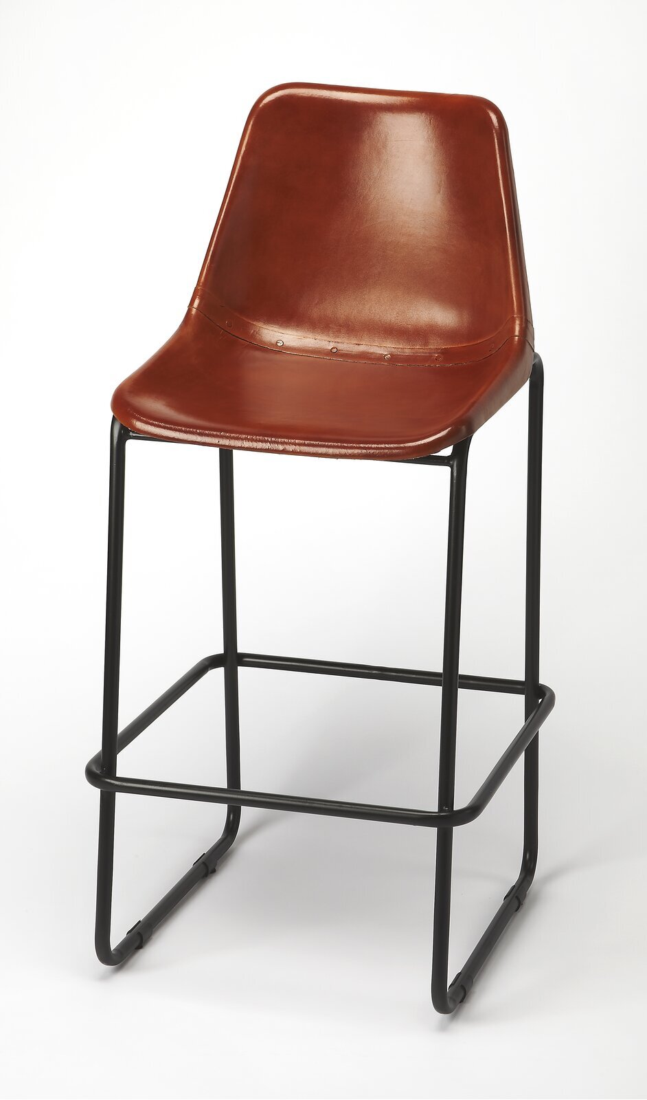 Leather Heavy Duty Commercial Bar Stools With Bucket Seats