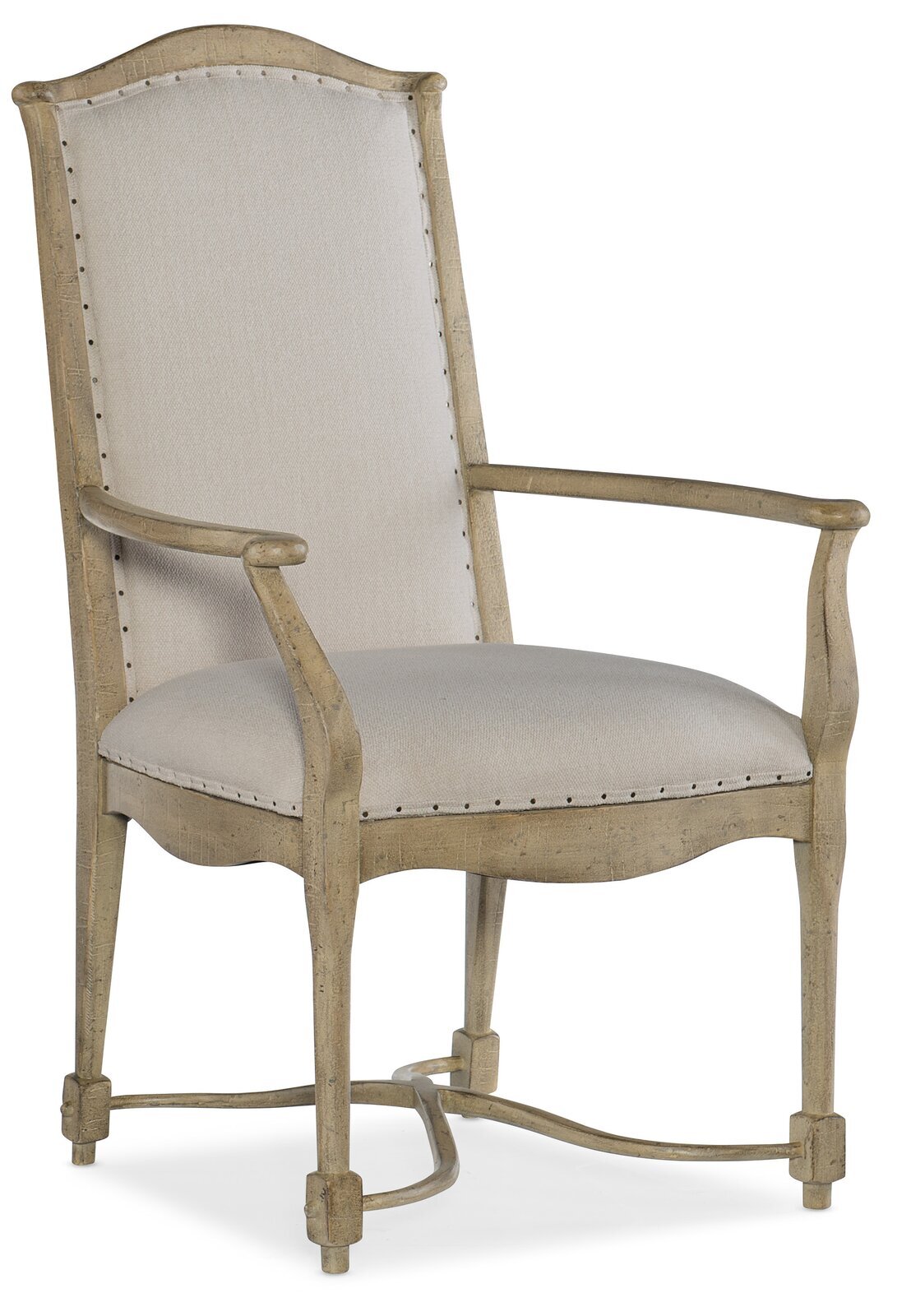 Levins Upholstered Solid Back Arm Chair