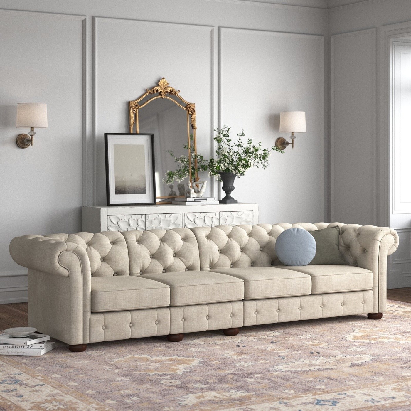 Chesterfield Sofas in Contemporary Living room Interiors