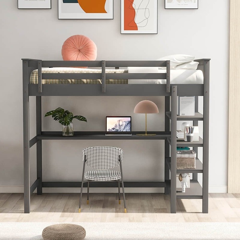 Double Loft Beds With Desk - Ideas on Foter