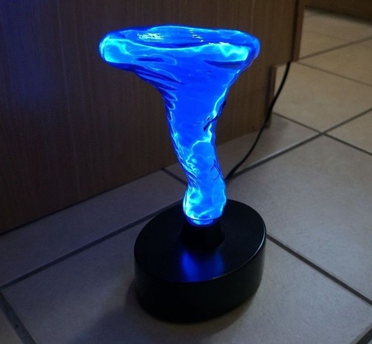Lumisource mini tornado electra lamp blue table lamps