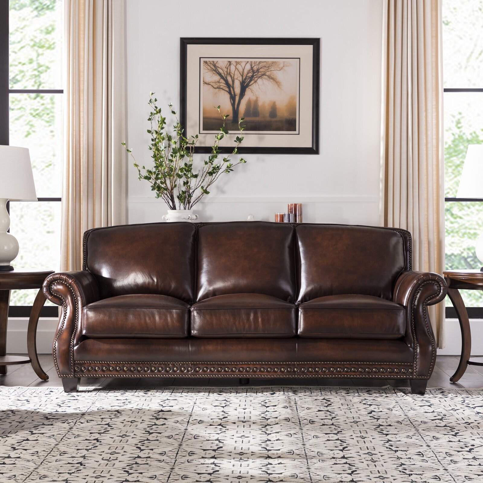 Lush Balmy and Luxurious Leather Country Cottage Sofas