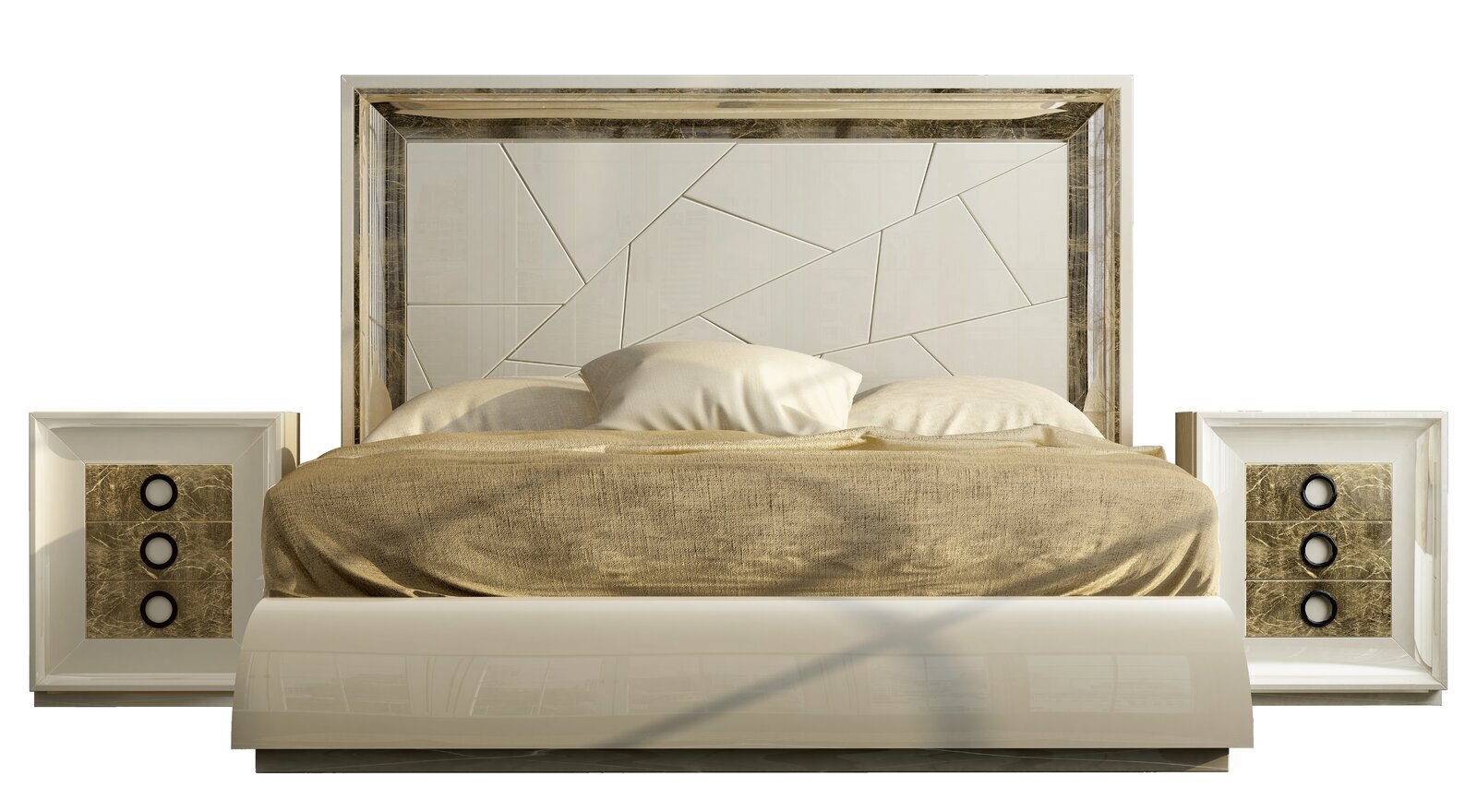 Magnificent marble 1940 art deco bedroom furniture