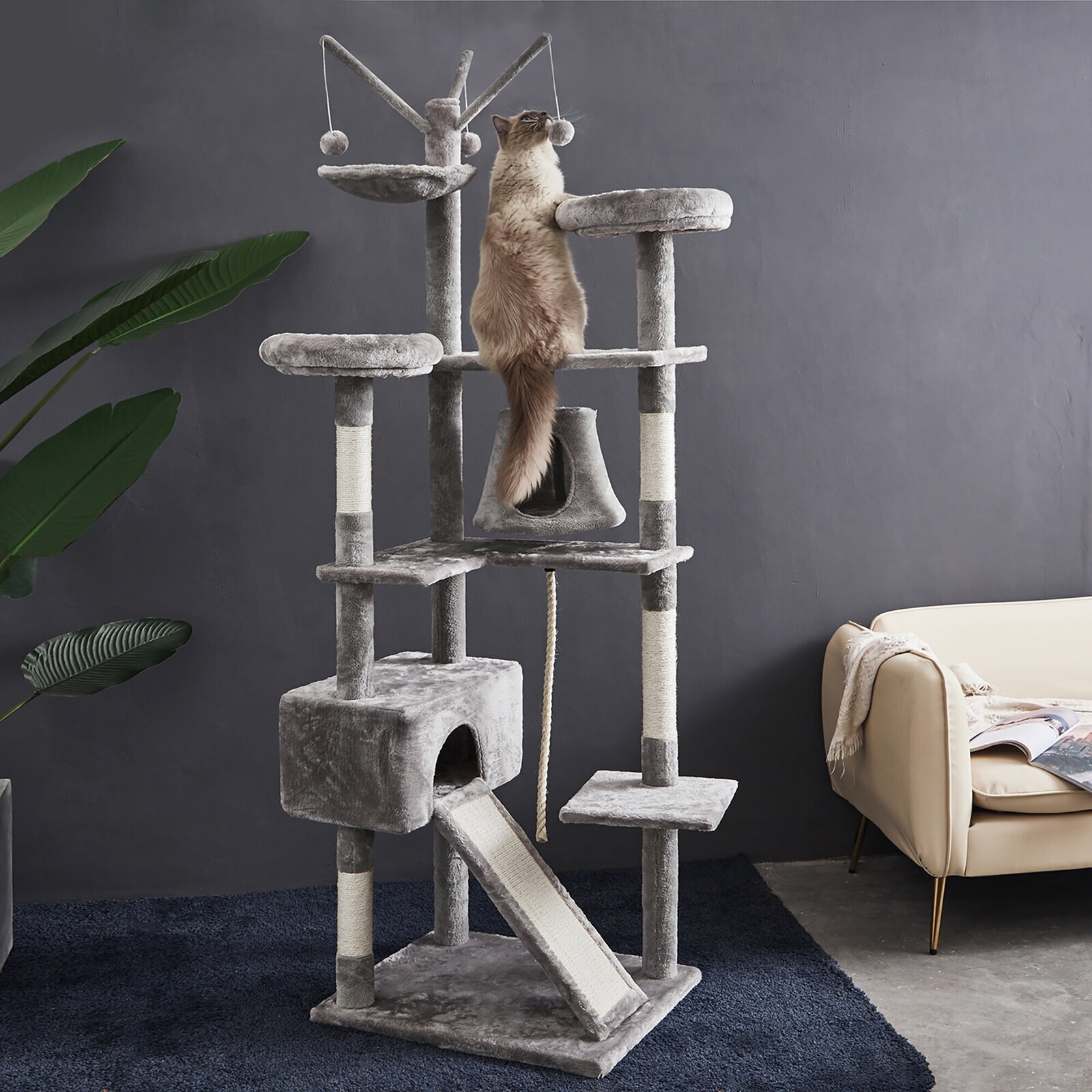 Massive cat tree with toys