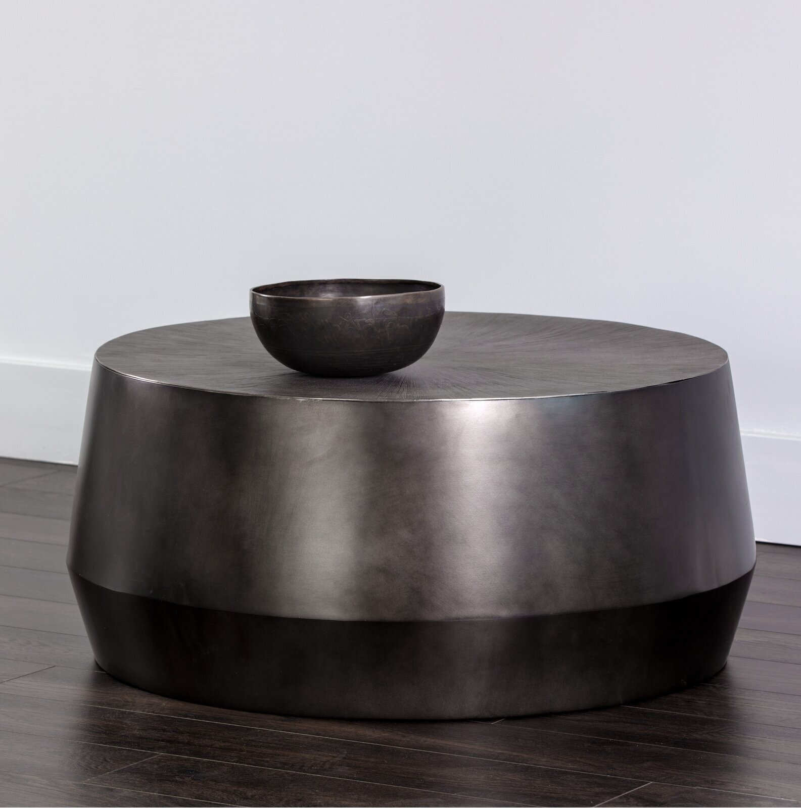 Metal Black Round Coffee Table