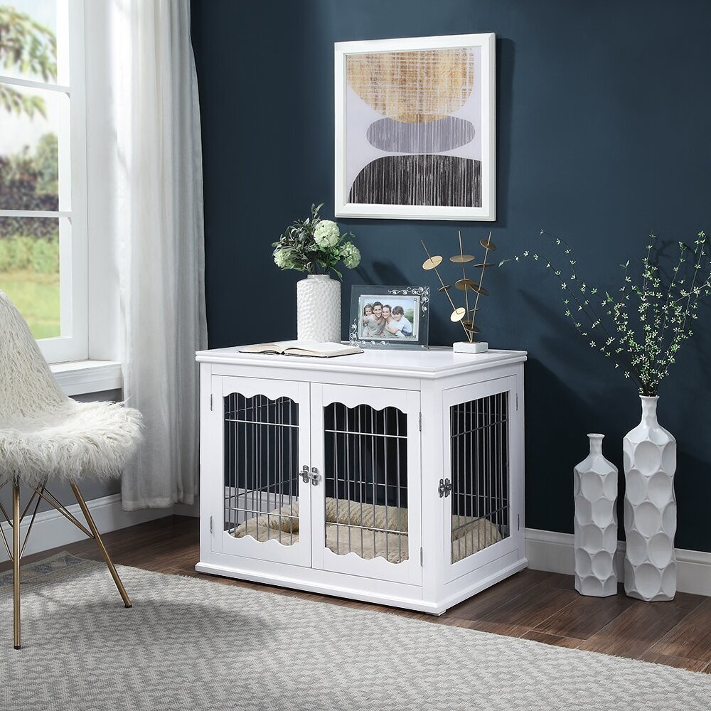 Decorative dog hot sale crate furniture