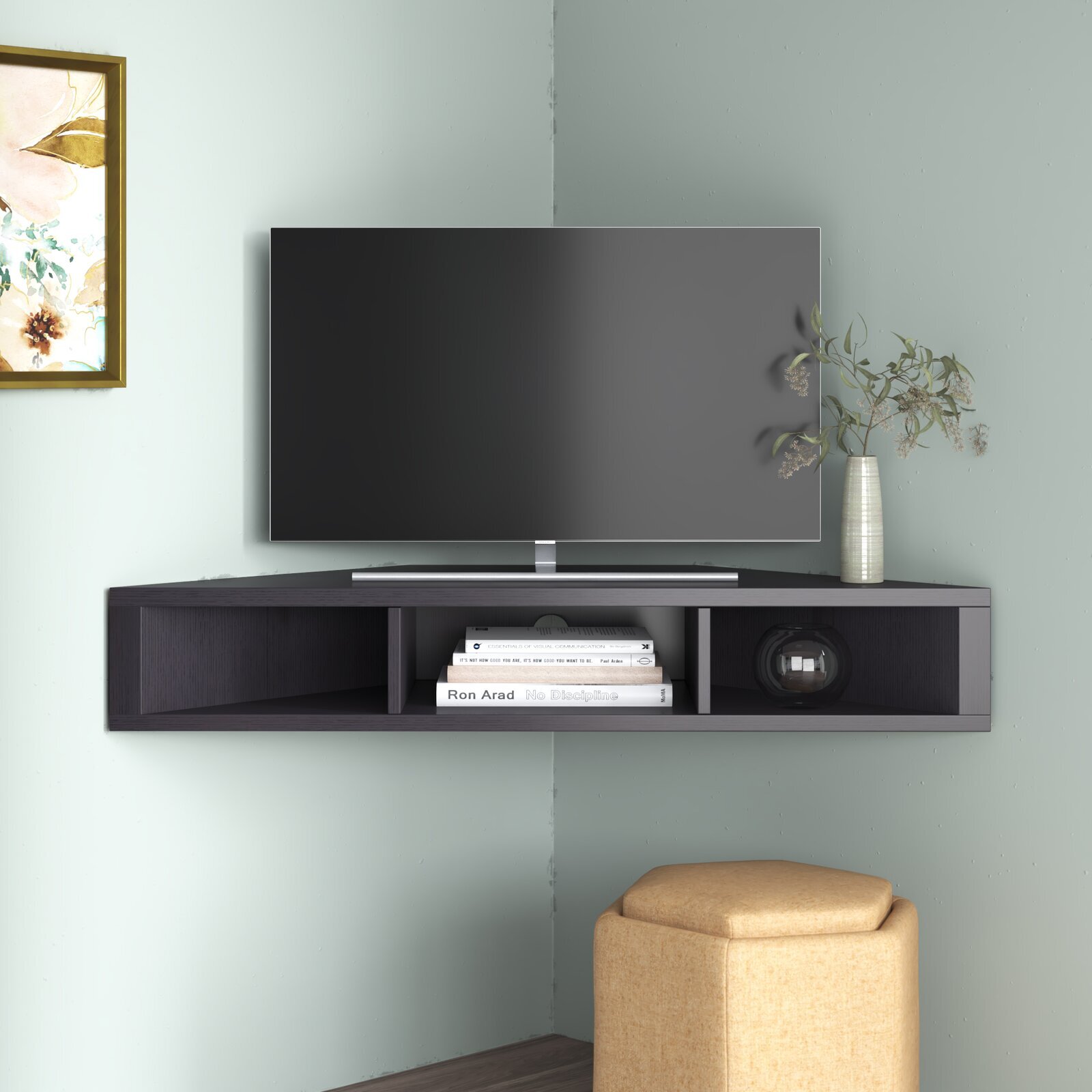 tv table corner design