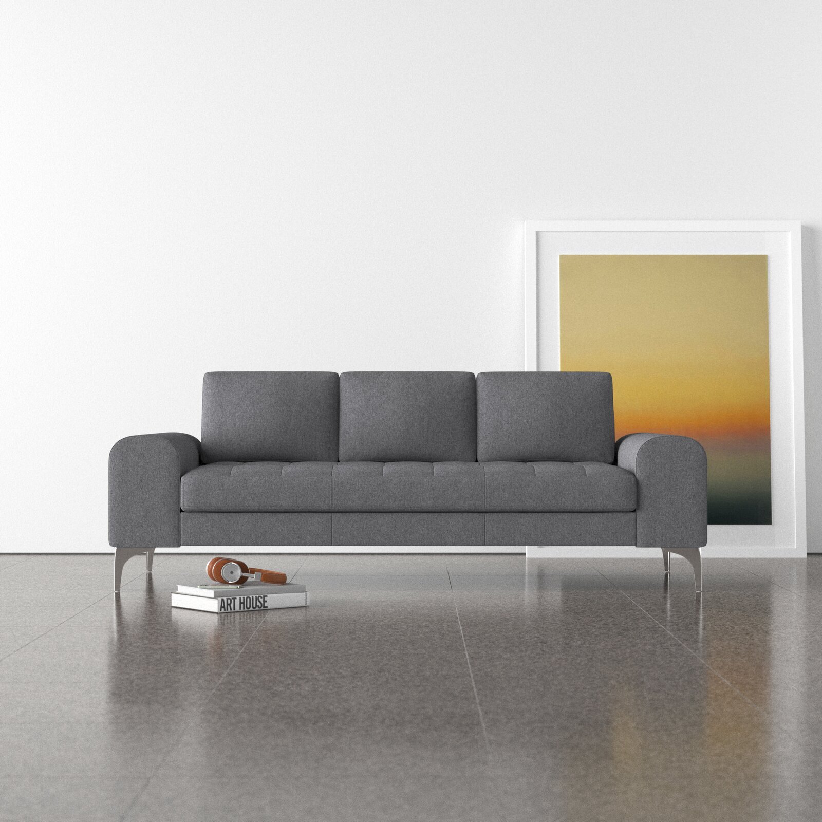 Minimalist Wide Cushion Sofa