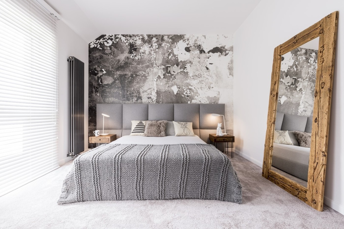 Mirror in a wooden frame