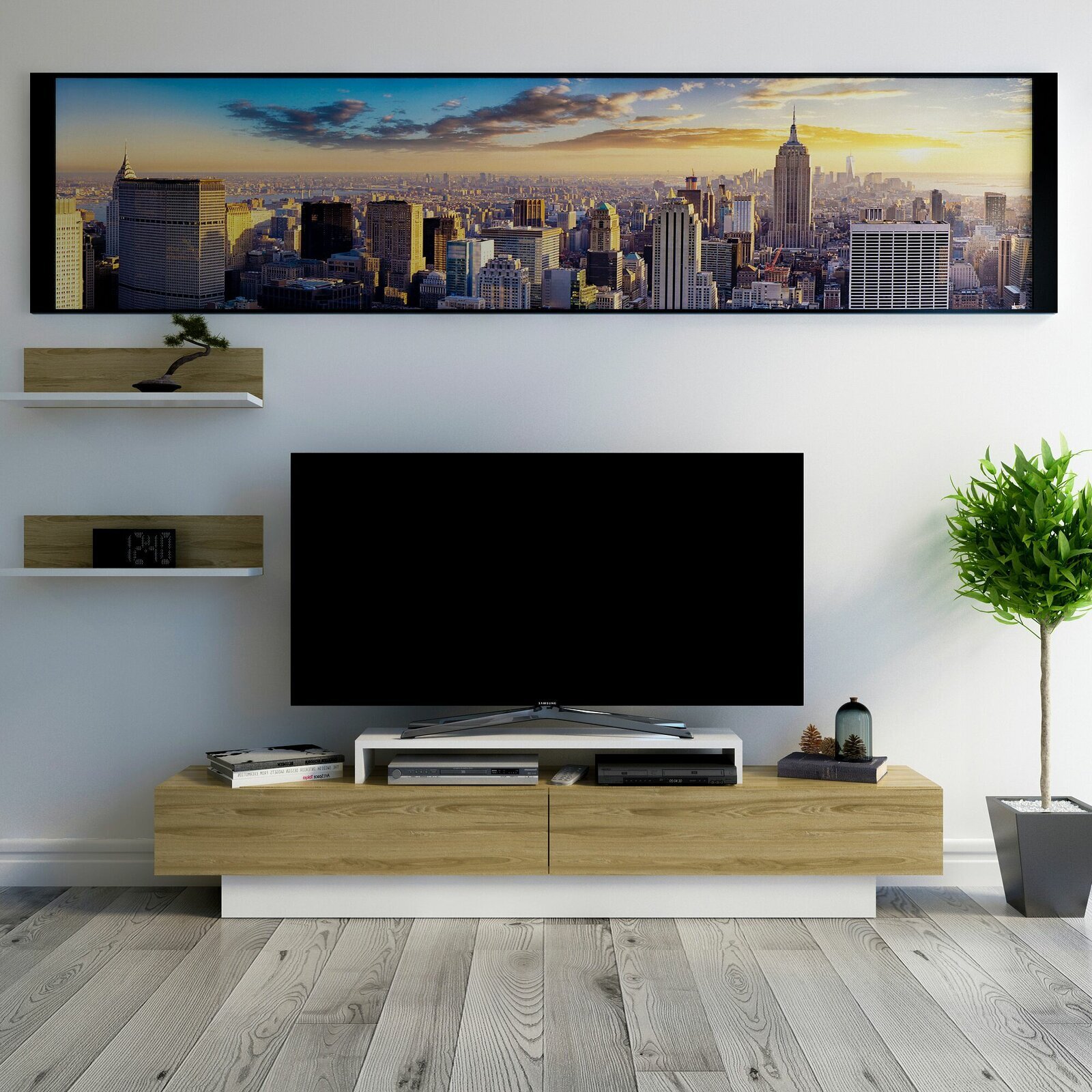 low media console table