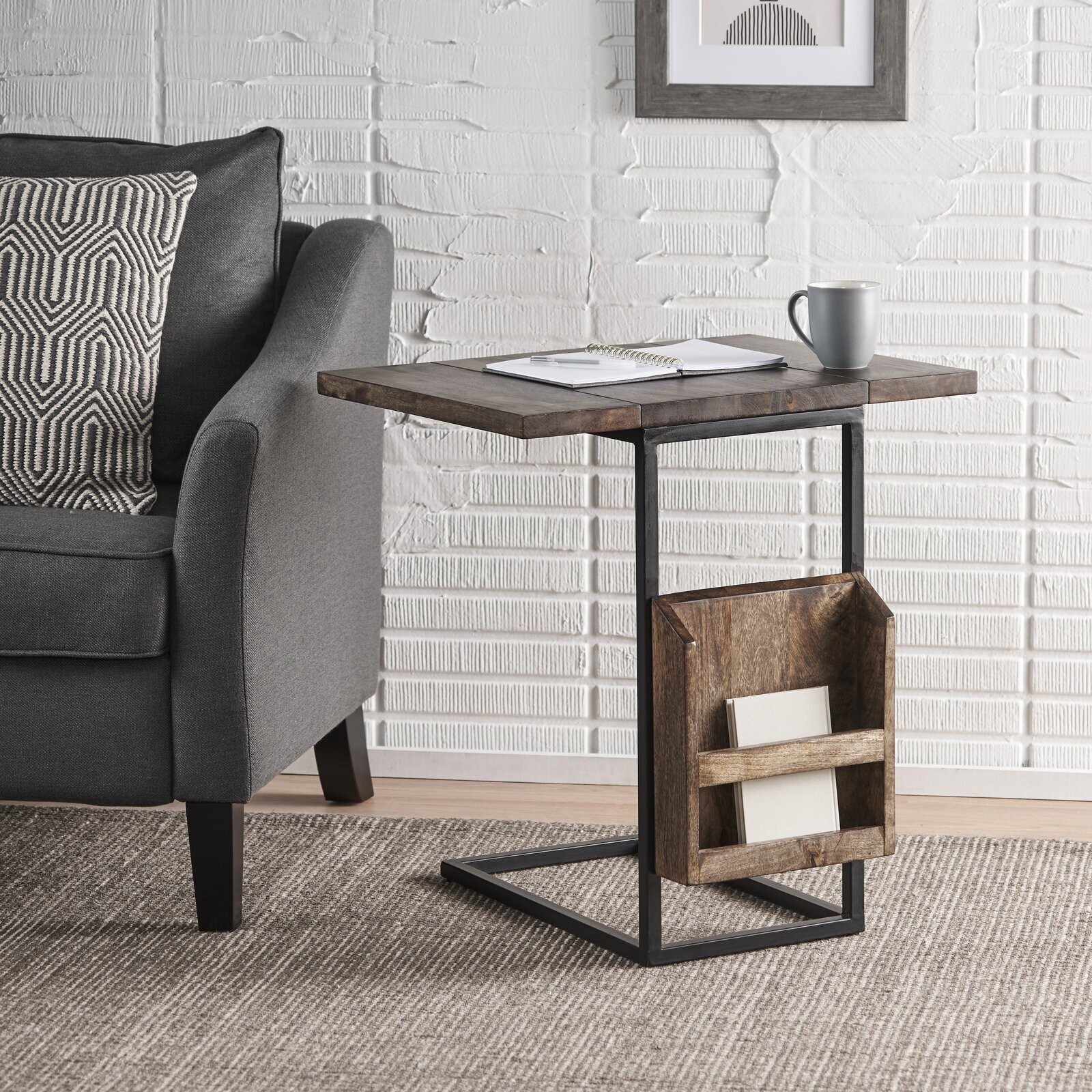 Narrow end table that could work in multiple locations