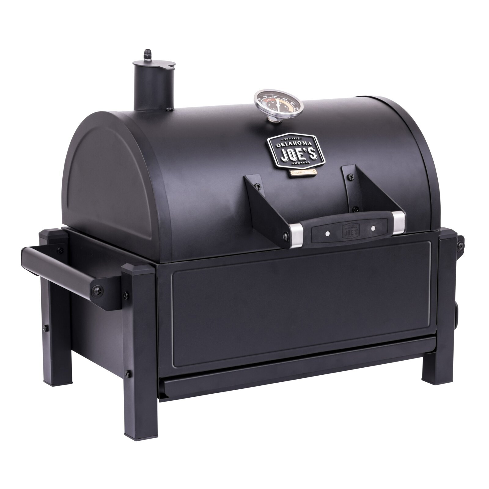 Outdoor Cast Iron Charcoal Grill with Lid