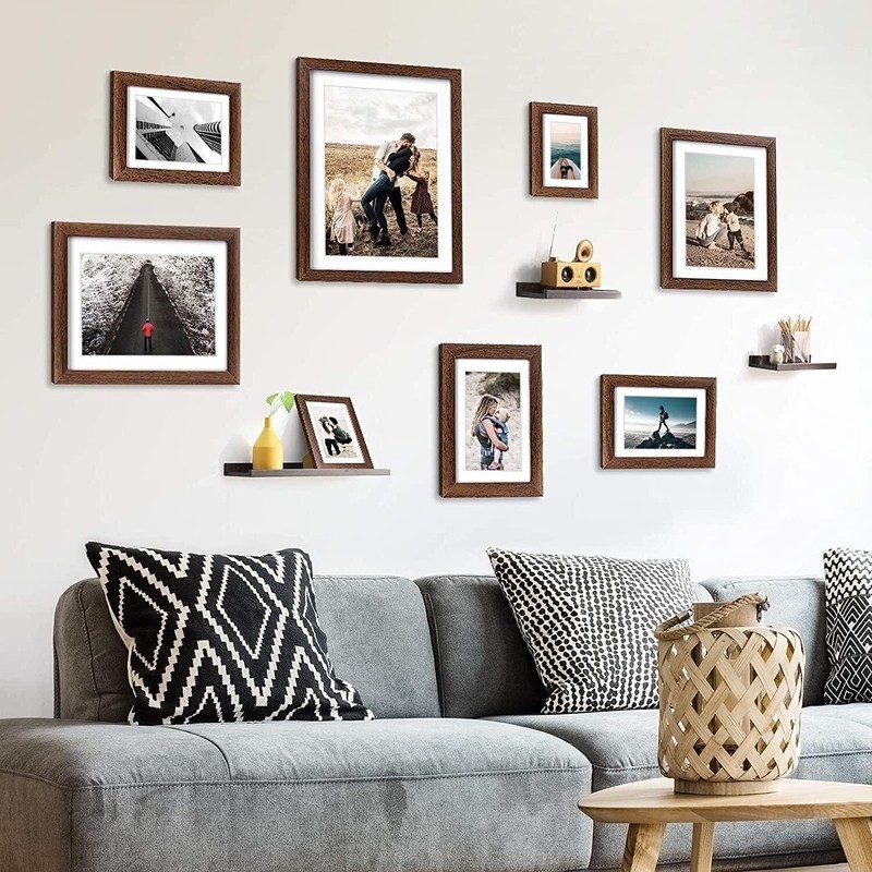 Gallery Perfect 7-piece Frame Set  Gallery wall living room, Frames on  wall, Frame wall collage